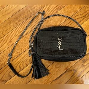 YSL Crocodile Cross Body Bag
